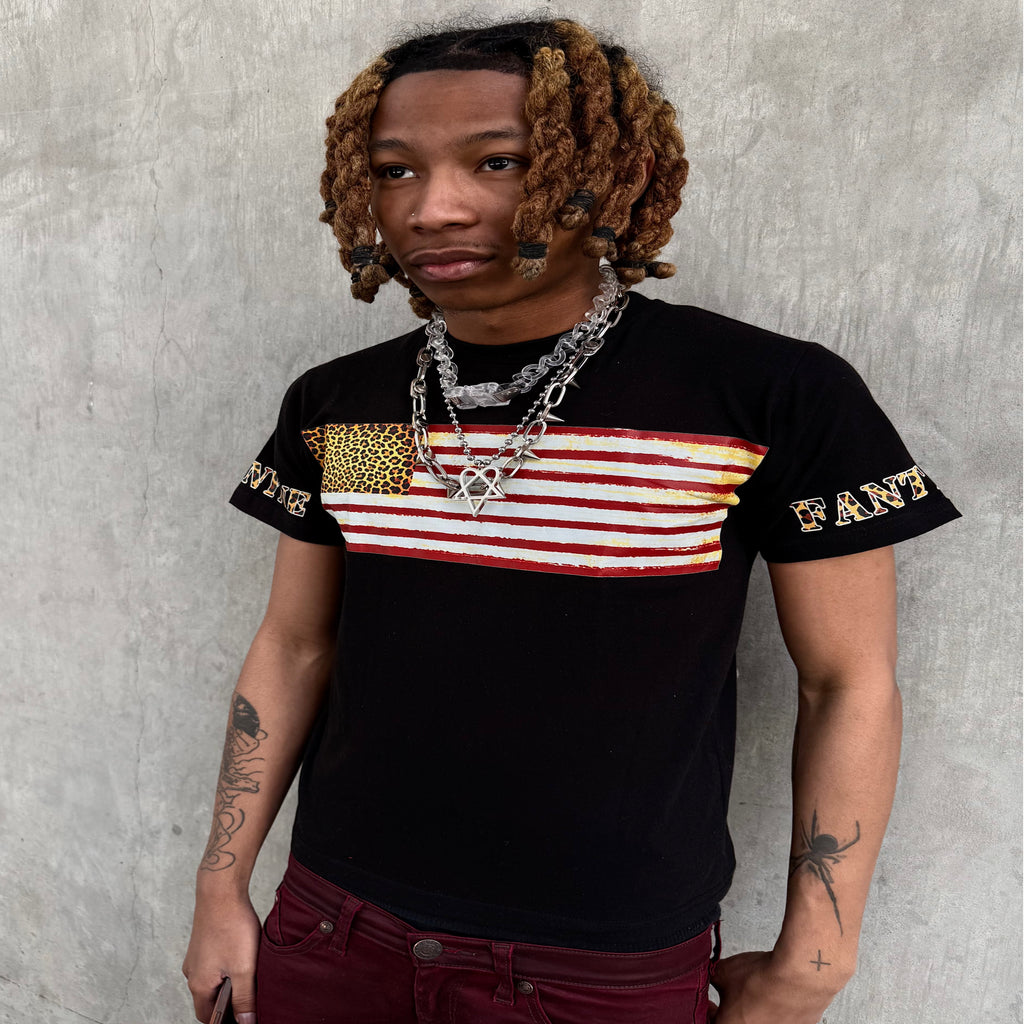 LDP Flag Tee (Black/Red)