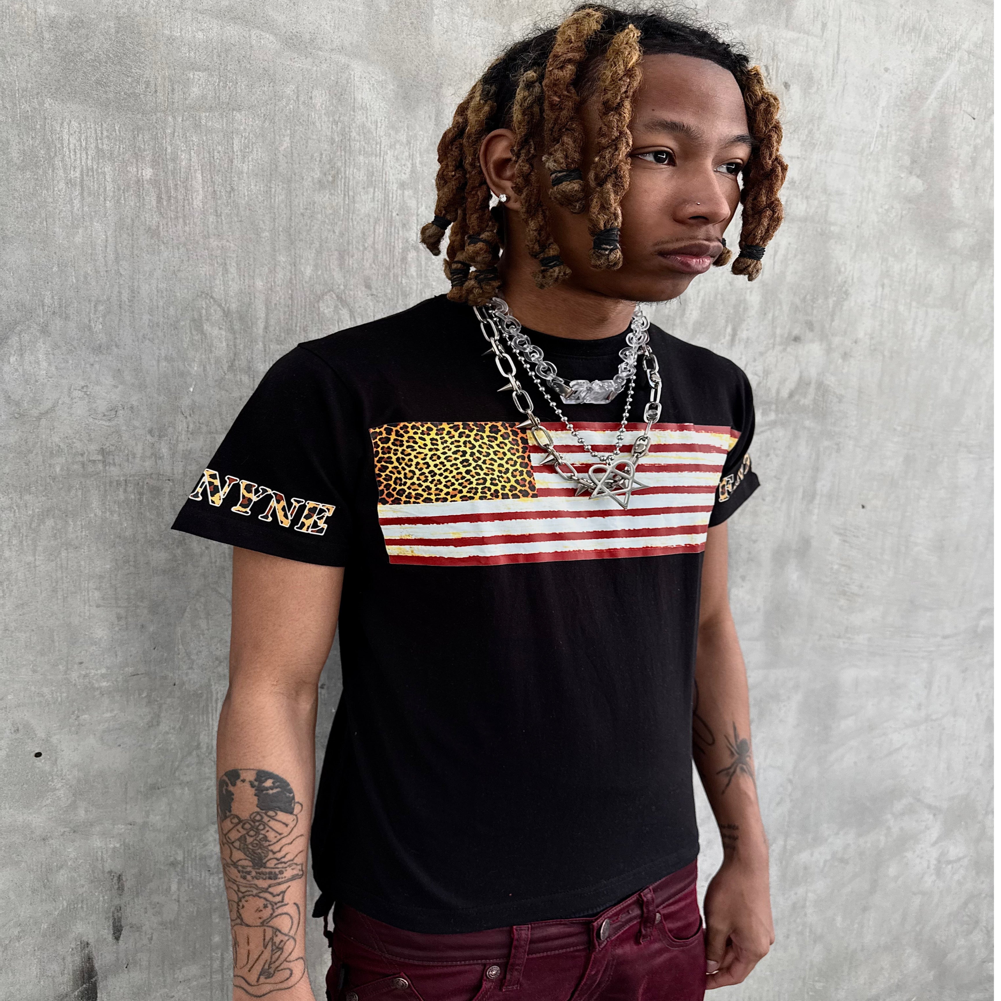 LDP Flag Tee (Black/Red)