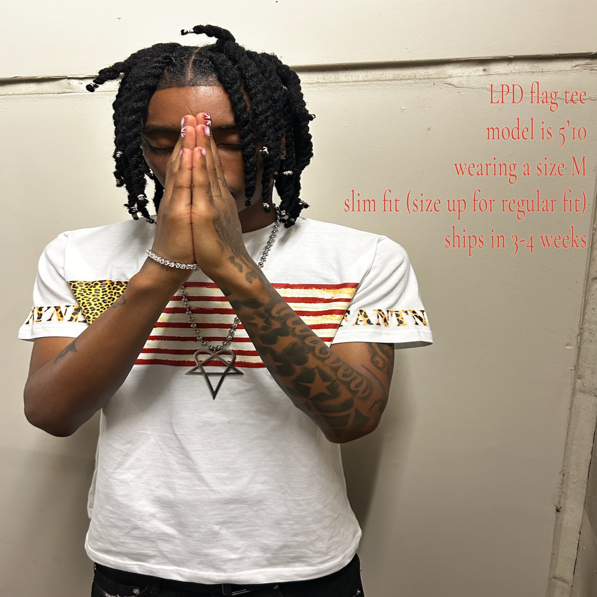 LPD Flag Tee (White/Red)