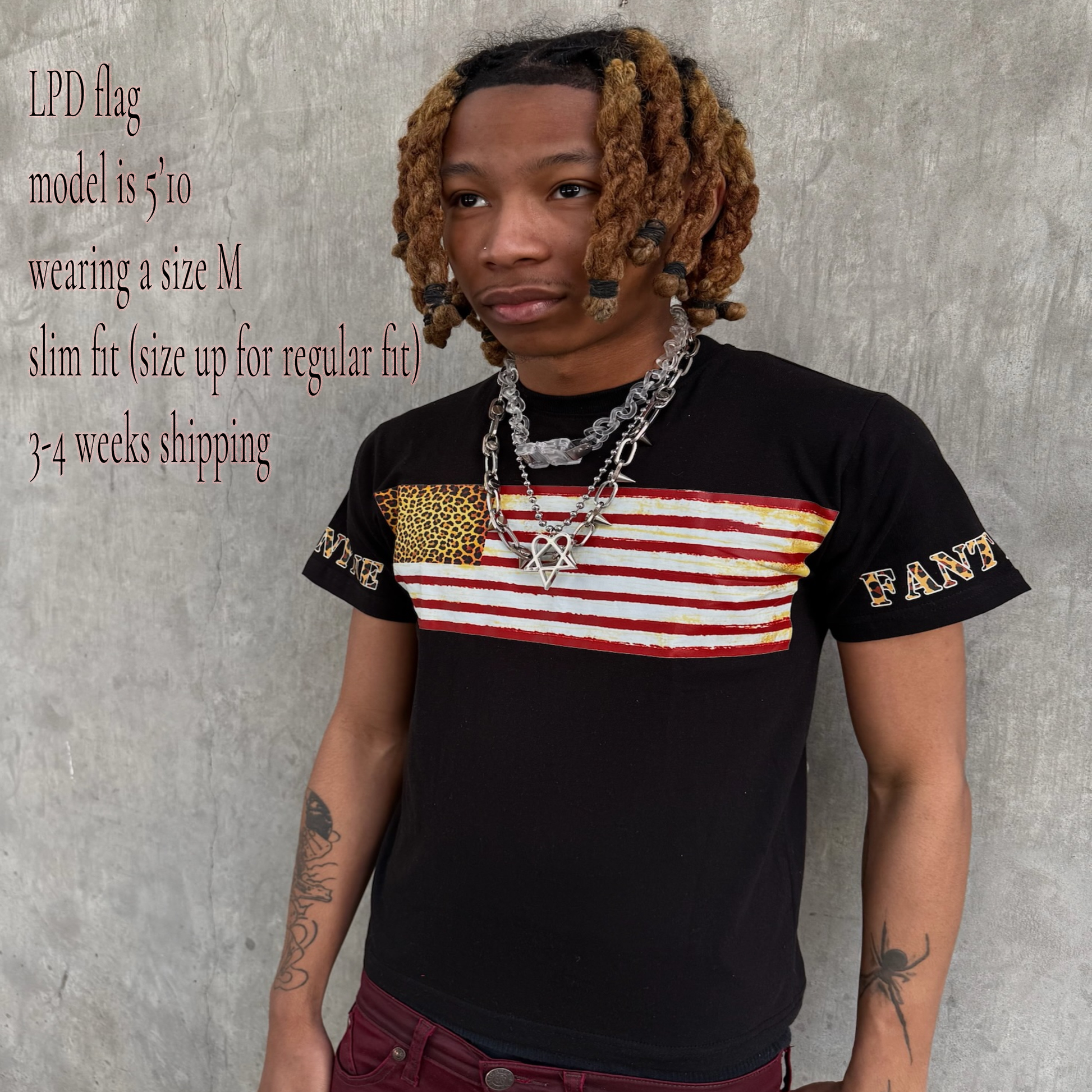 LPD Flag Tee (Black/Red)