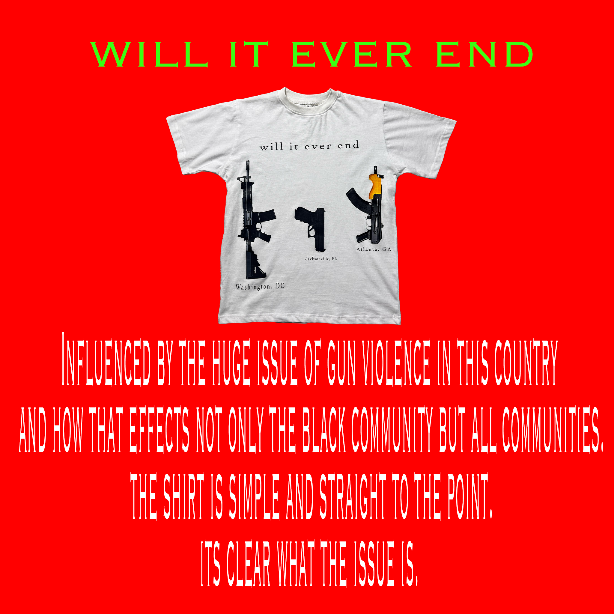 Will it ever end tee